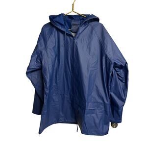 Repel Rainwear Blue Large raincoat Style 13340 zip front never worn